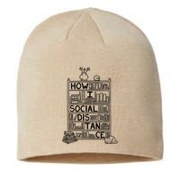 How I Social Distance Book Lover Sustainable Beanie