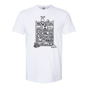 How I Social Distance Book Lover Softstyle CVC T-Shirt