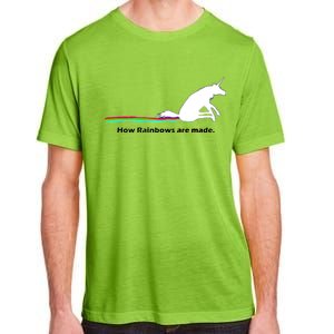 How Rainbows Are Made Unicorn Adult ChromaSoft Performance T-Shirt