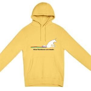 How Rainbows Are Made Unicorn Premium Pullover Hoodie