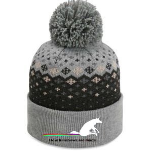 How Rainbows Are Made Unicorn The Baniff Cuffed Pom Beanie