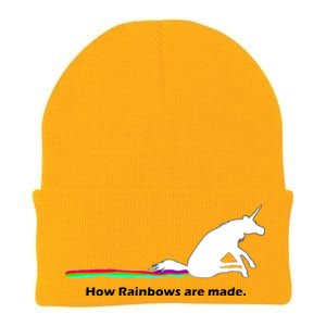 How Rainbows Are Made Unicorn Knit Cap Winter Beanie