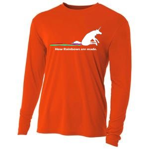 How Rainbows Are Made Unicorn Cooling Performance Long Sleeve Crew