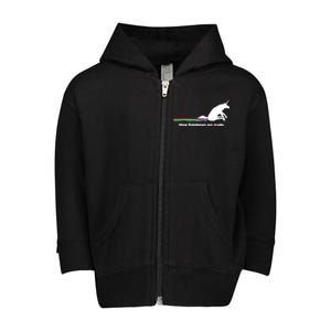 How Rainbows Are Made Unicorn Toddler Zip Fleece Hoodie