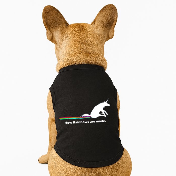 How Rainbows Are Made Unicorn Doggie Tank