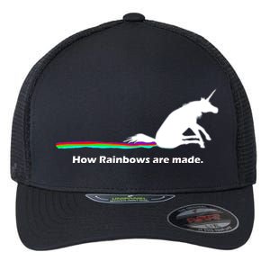 How Rainbows Are Made Unicorn Flexfit Unipanel Trucker Cap