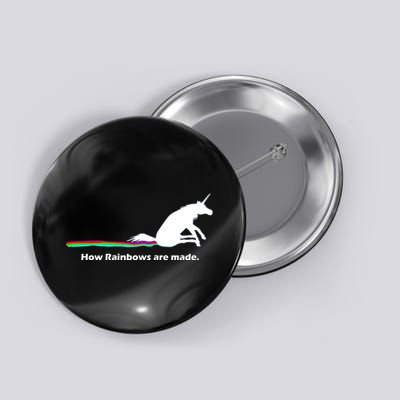 How Rainbows Are Made Unicorn Button