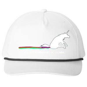 How Rainbows Are Made Unicorn Snapback Five-Panel Rope Hat