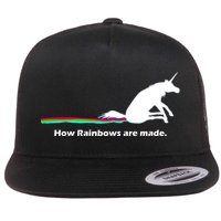 How Rainbows Are Made Unicorn Flat Bill Trucker Hat