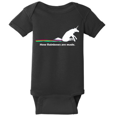 How Rainbows Are Made Unicorn Baby Bodysuit