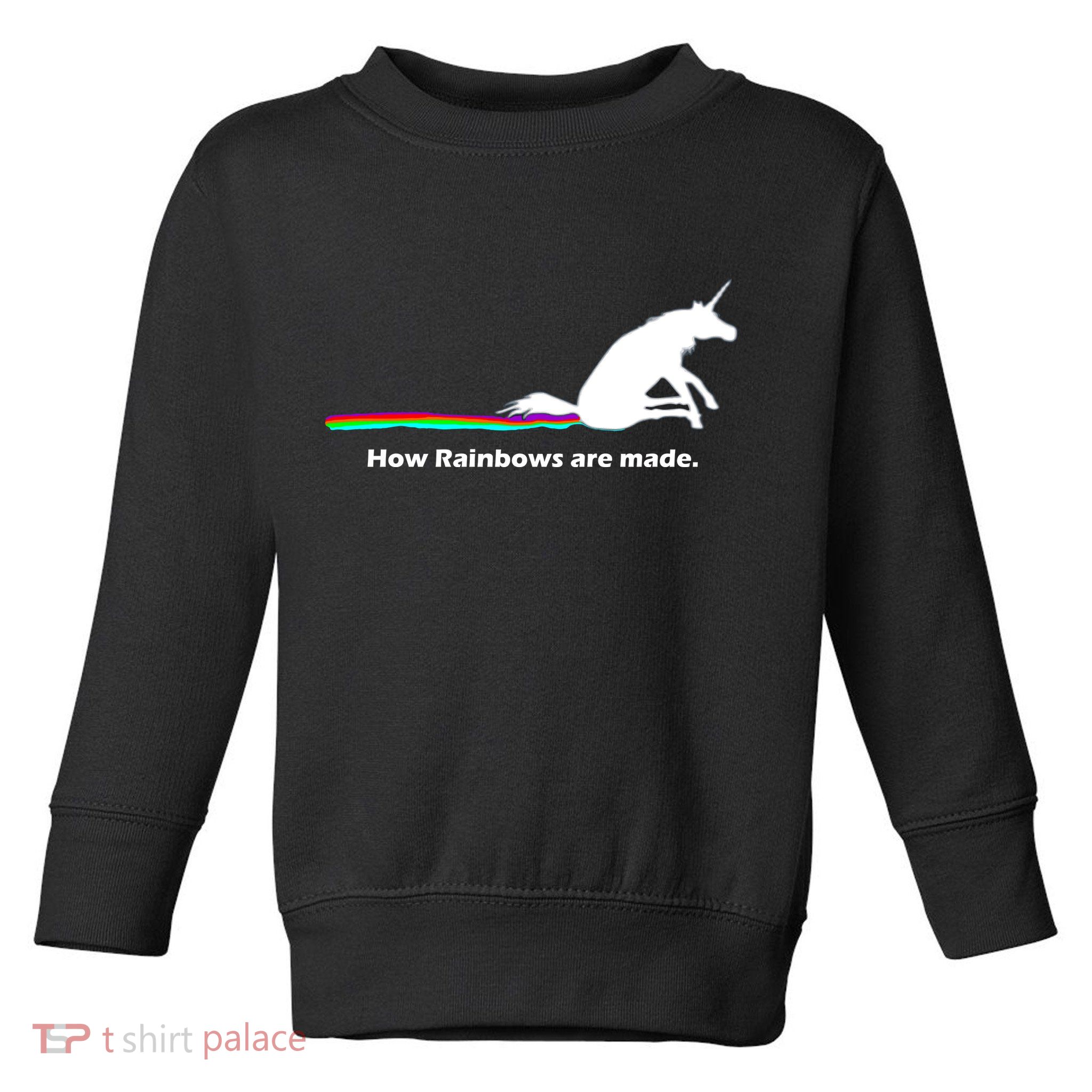 How Rainbows Are Made Unicorn Toddler Sweatshirt