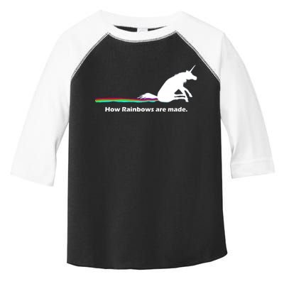 How Rainbows Are Made Unicorn Toddler Fine Jersey T-Shirt