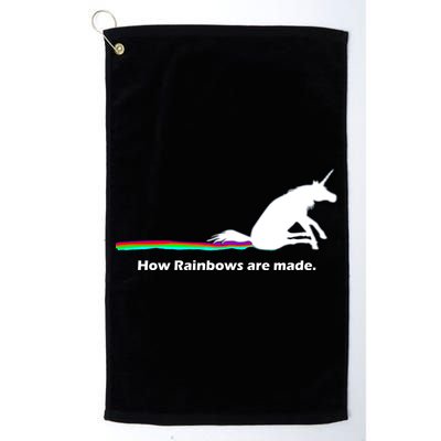How Rainbows Are Made Unicorn Golf Towel