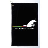 How Rainbows Are Made Unicorn Golf Towel