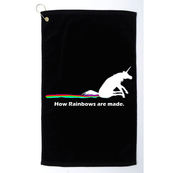 How Rainbows Are Made Unicorn Golf Towel