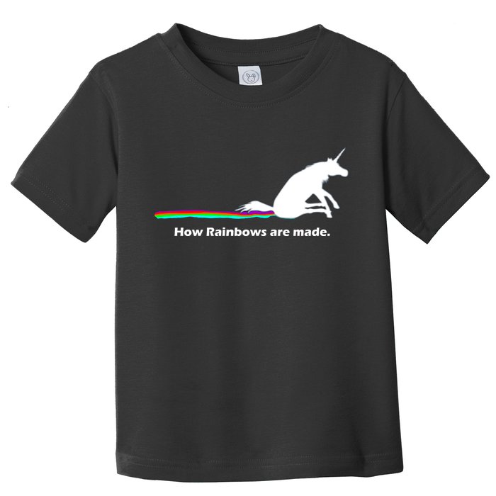 How Rainbows Are Made Unicorn Toddler T-Shirt