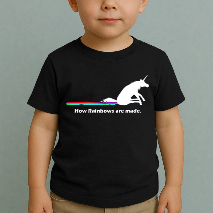 How Rainbows Are Made Unicorn Toddler T-Shirt
