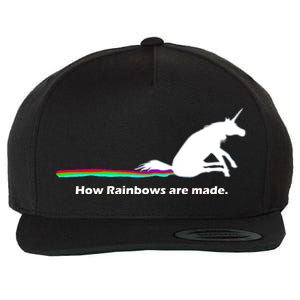 How Rainbows Are Made Unicorn Wool Snapback Cap