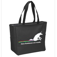 How Rainbows Are Made Unicorn Zip Tote Bag