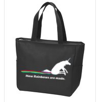 How Rainbows Are Made Unicorn Zip Tote Bag