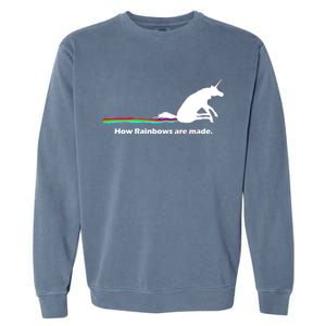 How Rainbows Are Made Unicorn Garment-Dyed Sweatshirt