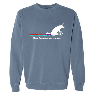 How Rainbows Are Made Unicorn Garment-Dyed Sweatshirt