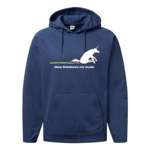 How Rainbows Are Made Unicorn Performance Fleece Hoodie