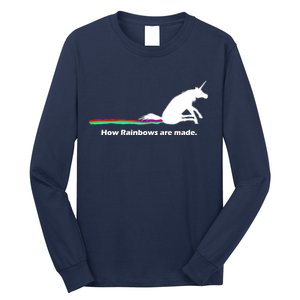 How Rainbows Are Made Unicorn Long Sleeve Shirt