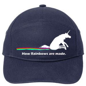 How Rainbows Are Made Unicorn 7-Panel Snapback Hat