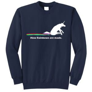 How Rainbows Are Made Unicorn Tall Sweatshirt