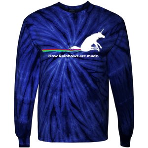 How Rainbows Are Made Unicorn Tie-Dye Long Sleeve Shirt