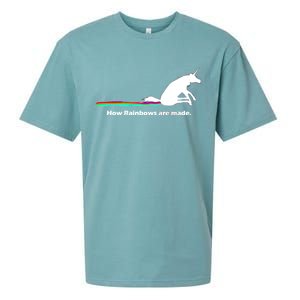 How Rainbows Are Made Unicorn Sueded Cloud Jersey T-Shirt