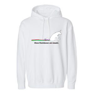 How Rainbows Are Made Unicorn Garment-Dyed Fleece Hoodie