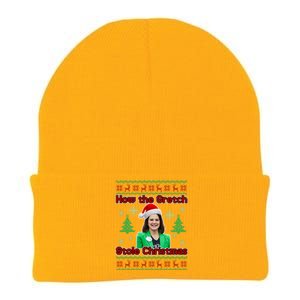 How The Gretch Stole Christmas Ugly Christmas Sweater Knit Cap Winter Beanie