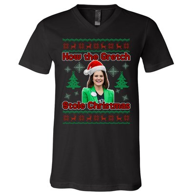 How The Gretch Stole Christmas Ugly Christmas Sweater V-Neck T-Shirt