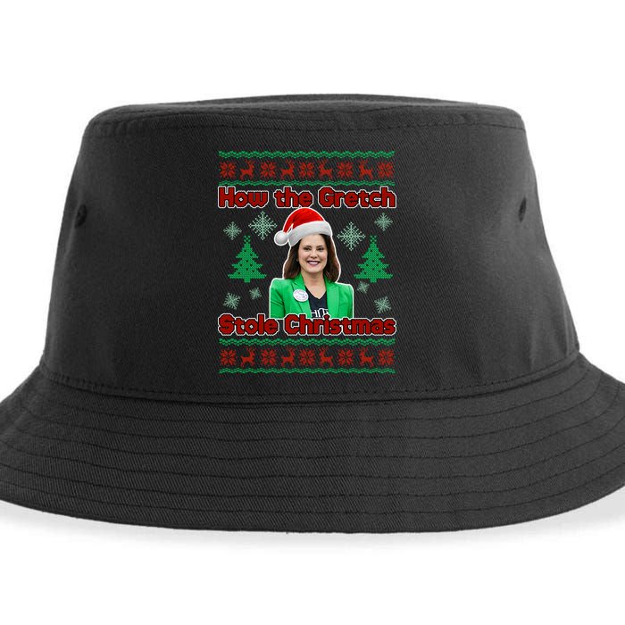 How The Gretch Stole Christmas Ugly Christmas Sweater Sustainable Bucket Hat