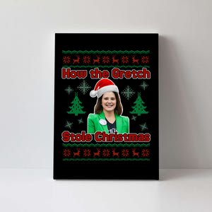 How The Gretch Stole Christmas Ugly Christmas Sweater Canvas