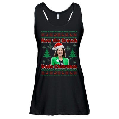 How The Gretch Stole Christmas Ugly Christmas Sweater Ladies Essential Flowy Tank