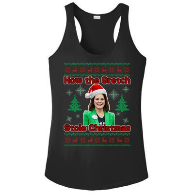 How The Gretch Stole Christmas Ugly Christmas Sweater Ladies PosiCharge Competitor Racerback Tank