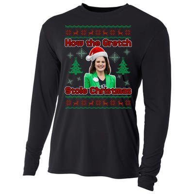 How The Gretch Stole Christmas Ugly Christmas Sweater Cooling Performance Long Sleeve Crew