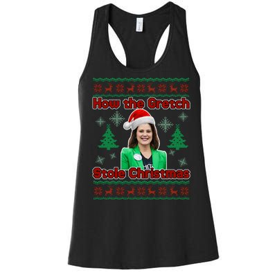 How The Gretch Stole Christmas Ugly Christmas Sweater Women's Racerback Tank