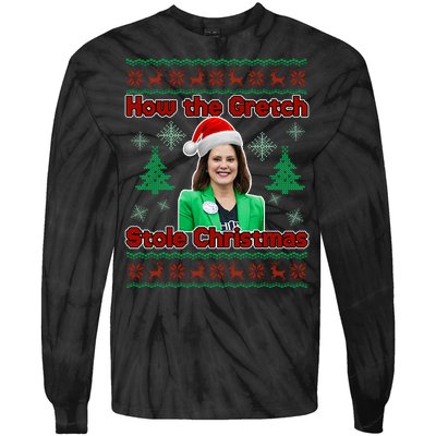 How The Gretch Stole Christmas Ugly Christmas Sweater Tie-Dye Long Sleeve Shirt