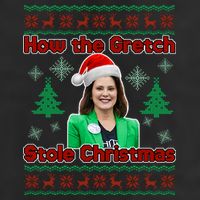 How The Gretch Stole Christmas Ugly Christmas Sweater Golf Towel