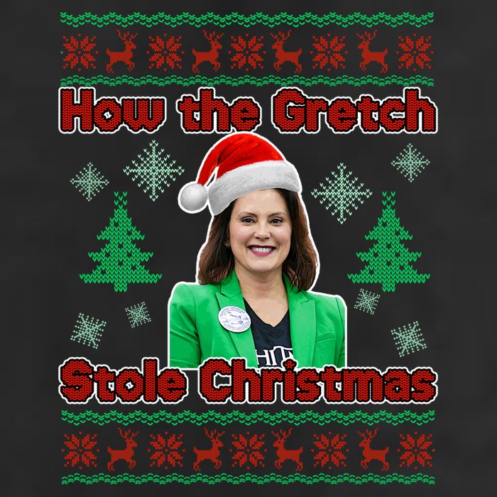 How The Gretch Stole Christmas Ugly Christmas Sweater Golf Towel