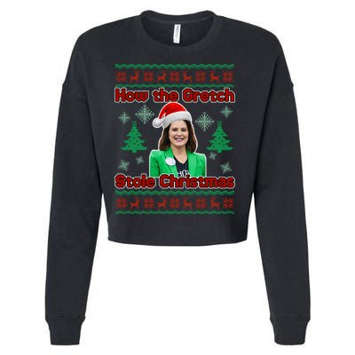How The Gretch Stole Christmas Ugly Christmas Sweater Cropped Pullover Crew