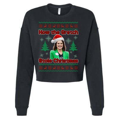 How The Gretch Stole Christmas Ugly Christmas Sweater Cropped Pullover Crew