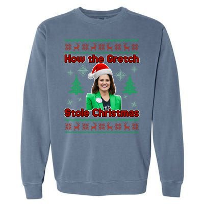 How The Gretch Stole Christmas Ugly Christmas Sweater Garment-Dyed Sweatshirt