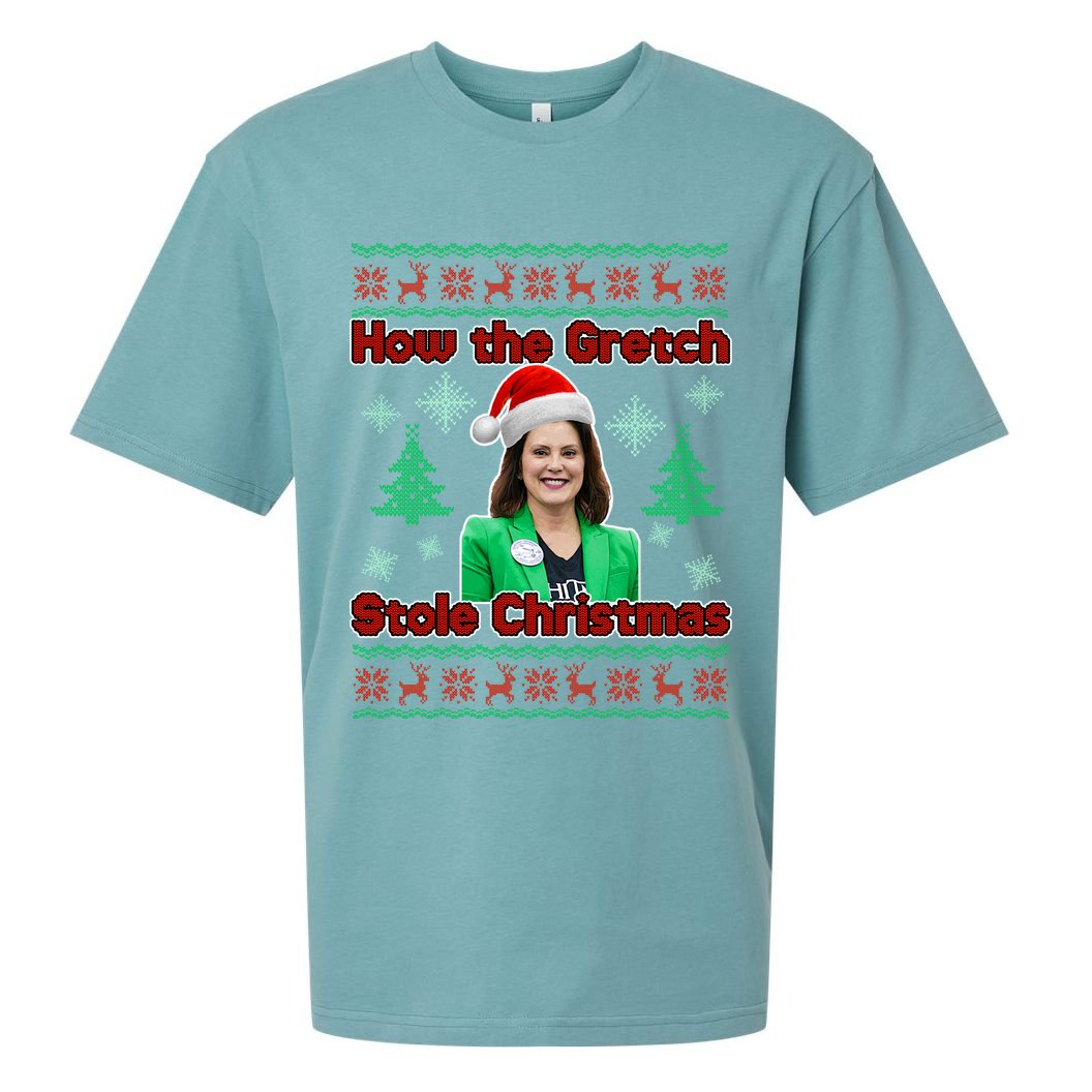 How The Gretch Stole Christmas Ugly Christmas Sweater Sueded Cloud Jersey T-Shirt