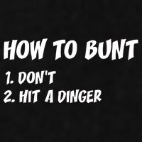 How To Bunt Don't Hit A Dinger Ladies PosiCharge Tri-Blend Wicking Tank