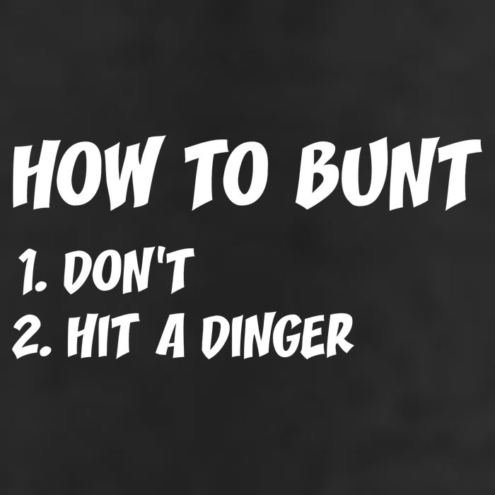 How To Bunt Don't Hit A Dinger Garment-Dyed Fleece Hoodie